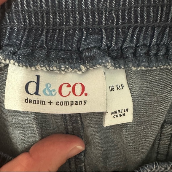 Denim & Co. Women’s Chambray Pants XLP - Picture 3 of 5